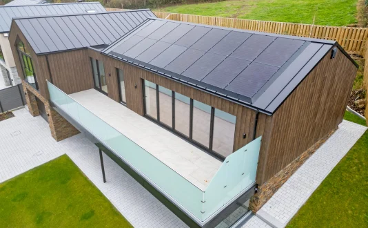 Vertix EasySeam Roof System Devon home