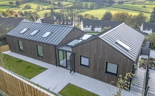 Vertix EasySeam Roof System Devon home