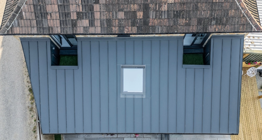 Vertix EasySeam Roof System Somerset extension